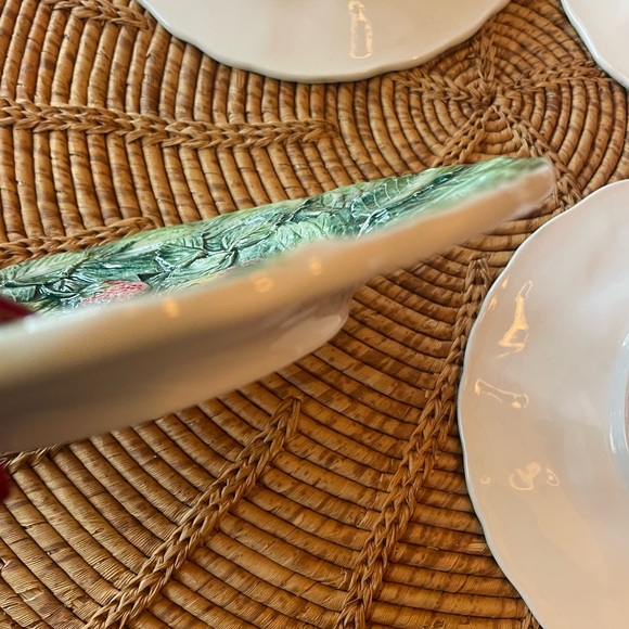 Beautiful Ceramic Fruit Plates 4 Piece Set Made in Italy - Picture 12 of 14